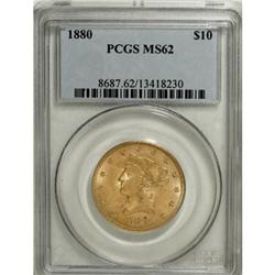 1880 $10 MS62 PCGS