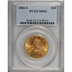 1882-S $10 MS62 PCGS