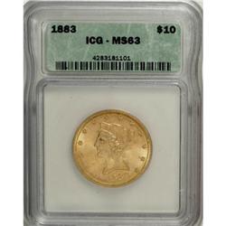 1883 $10 MS63 ICG