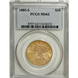 1885-S $10 MS62 PCGS