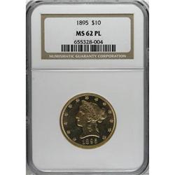 1895 $10 MS62 Prooflike NGC