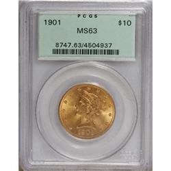 1901 $10 MS63 PCGS