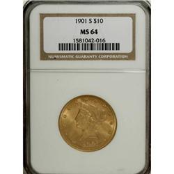 1901-S $10 MS64 NGC