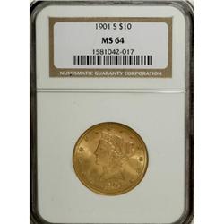 1901-S $10 MS64 NGC