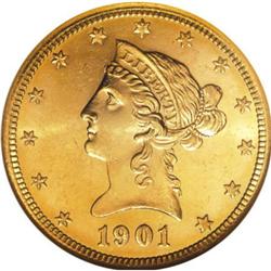 1901-S $10 MS65 NGC