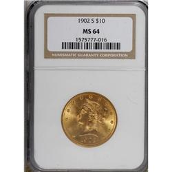 1902-S $10 MS64 NGC
