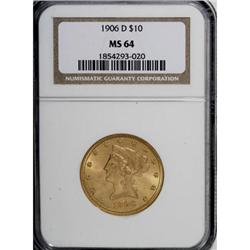 1906-D $10 MS64 NGC