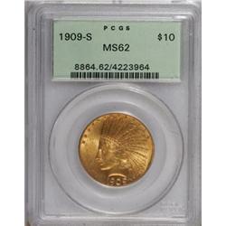 1909-S $10 MS62 PCGS