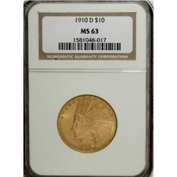 1910-D $10 MS63 NGC