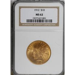 1912 $10 MS62 NGC