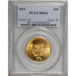 1913 $10 MS64 PCGS