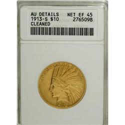 1913-S $10 AU Details ANACS