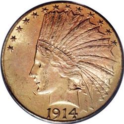 1914-D $10 MS64 PCGS