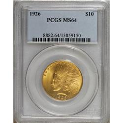 1926 $10 MS64 PCGS
