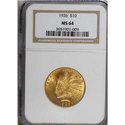 1926 $10 MS64 NGC