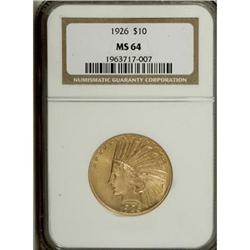 1926 $10 MS64 NGC