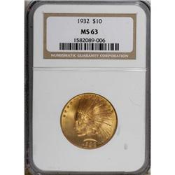 1932 $10 MS63 NGC