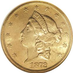 1872-S $20 MS61 NGC