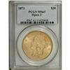 Image 1 : 1873 $20 Open 3 MS61 PCGS