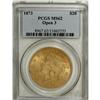Image 1 : 1873 $20 Open 3 MS62 PCGS