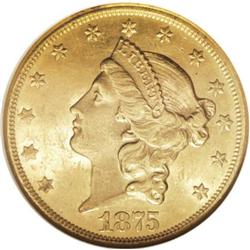 1875-CC $20 MS62 NGC