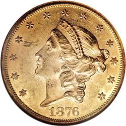 1876-CC $20 MS60 NGC