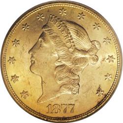 1877-CC $20 MS62 PCGS
