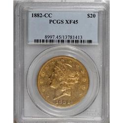 1882-CC $20 XF45 PCGS