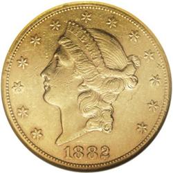 1882-CC $20 AU55 NGC