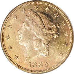 1882-S $20 MS62 PCGS