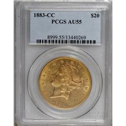 1883-CC $20 AU55 PCGS