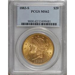 1883-S $20 MS62 PCGS