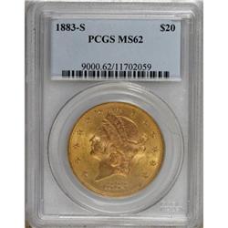 1883-S $20 MS62 PCGS