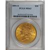 Image 1 : 1891-S $20 MS63 PCGS