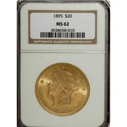1895 $20 MS62 NGC