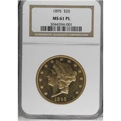 1895 $20 MS61 Prooflike NGC
