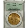 Image 1 : 1897 $20 MS63 PCGS