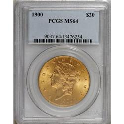 1900 $20 MS64 PCGS