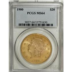 1900 $20 MS64 PCGS