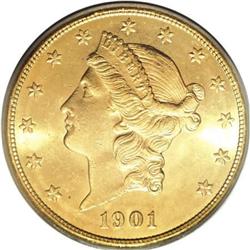 1901-S $20 MS63 PCGS