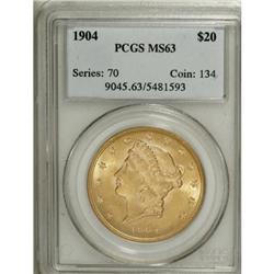 1904 $20 MS63 PCGS