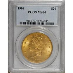 1904 $20 MS64 PCGS