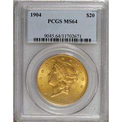 1904 $20 MS64 PCGS