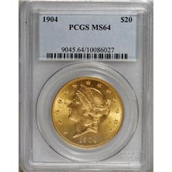1904 $20 MS64 PCGS