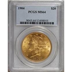 1904 $20 MS64 PCGS