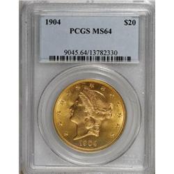 1904 $20 MS64 PCGS