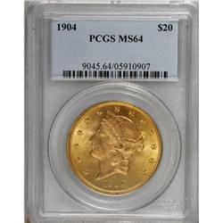 1904 $20 MS64 PCGS