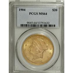 1904 $20 MS64 PCGS