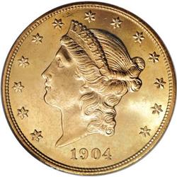 1904 $20 MS65 PCGS
