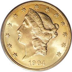 1904 $20 MS65 PCGS